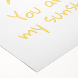 You Are My Sunshine Nursery Wall Art - Baby Room Decor