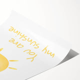 You Are My Sunshine Nursery Wall Art - Baby Room Decor