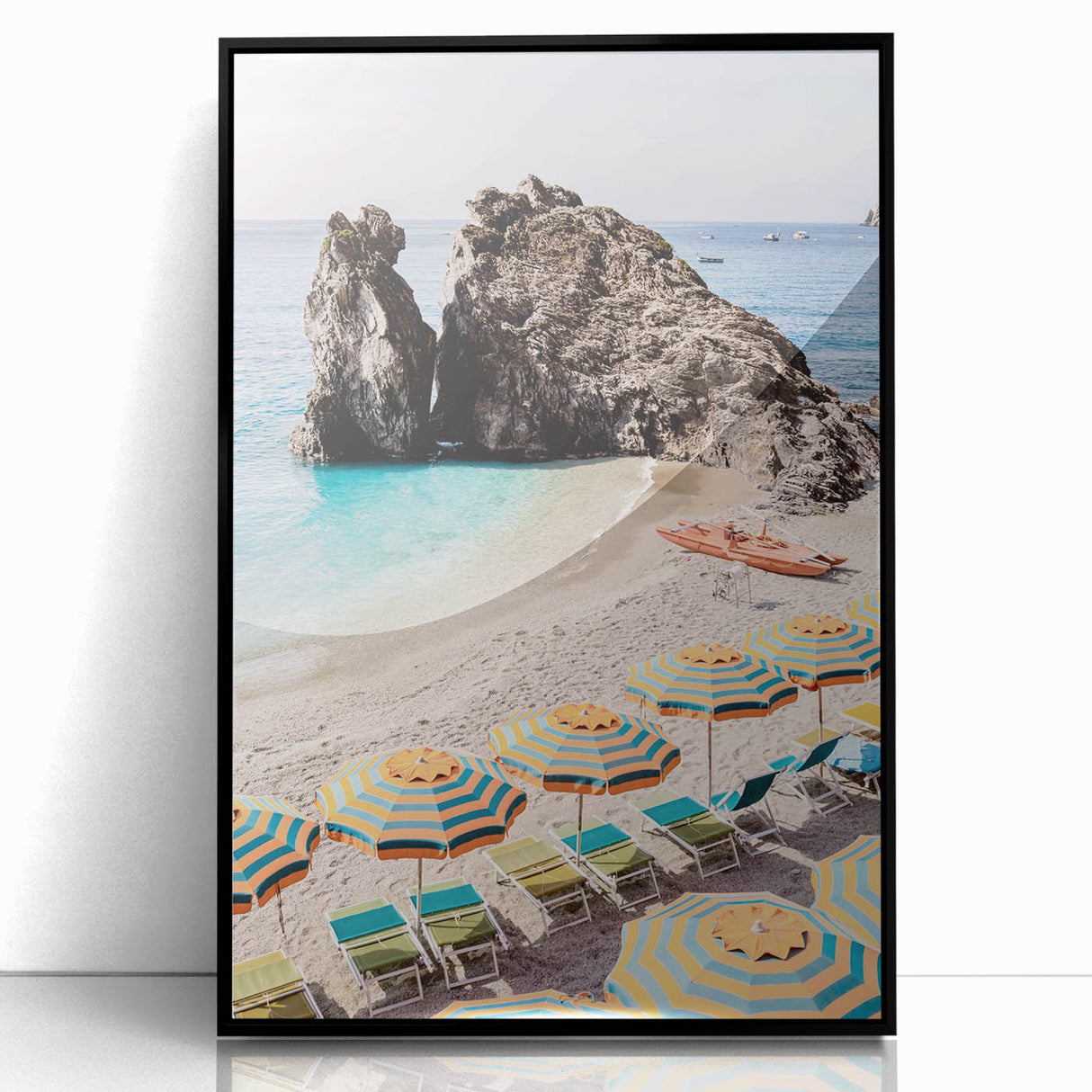 Large abstract wall art featuring swirling blue and aqua tones on a black acrylic frame, ideal for modern art wall decor.