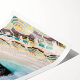 Extra large rolled print featuring black line art flowers on white, ideal for large living room wall art.