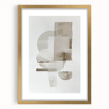 Minimalist Geometric Wall Art - Mid Century Modern Abstract Decor