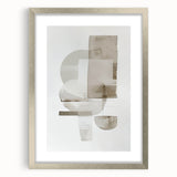 Minimalist Geometric Wall Art - Mid Century Modern Abstract Decor