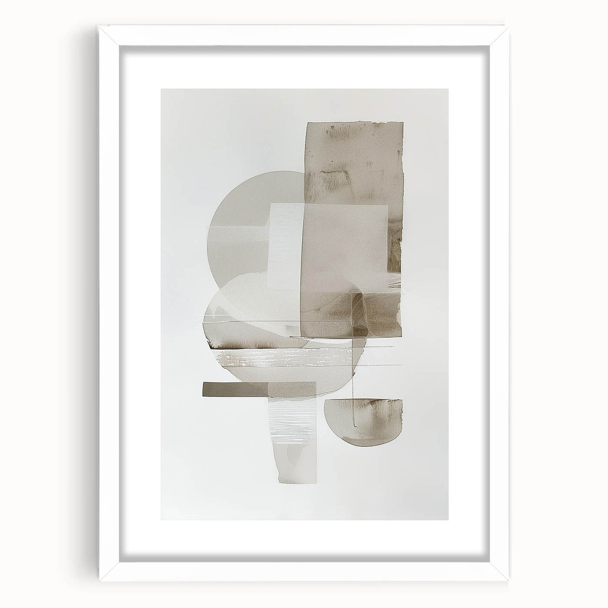 Minimalist Geometric Wall Art - Mid Century Modern Abstract Decor