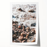 Extra large rolled canvas print featuring a floral design in vibrant summer colors, ideal for dining room wall art.