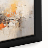 Abstract strokes wall art on framed canvas showcasing vibrant colors and dynamic patterns, perfect for modern home decor and artistic expression.