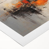 Abstract wall art featuring vibrant, colorful strokes on rolled canvas, showcasing a modern design ideal for contemporary home decor. Perfect for adding a touch of creativity and elegance to any room.