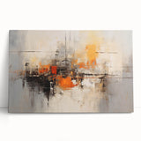 Abstract strokes wall art on stretched canvas, showcasing vibrant colors and dynamic patterns, ideal for modern home decor and artistic expression.
