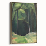 Abstract Modern Art – Bold Lines and Colors on Framed Canvas