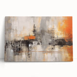 Abstract strokes wall art on stretched canvas, showcasing vibrant colors and dynamic lines, perfect for modern home decor and artistic expression.