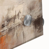 Close-up of abstract strokes wall art design printed on acrylic glass, showcasing vibrant colors and intricate textures, perfect for modern home decor.