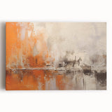 Abstract strokes wall art on stretched canvas, showcasing vibrant colors and dynamic patterns, ideal for modern decor. Perfect for enhancing interior spaces.