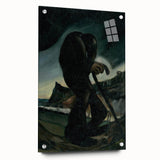 Modern Abstract Art – Geometric Lines on Rolled Canvas