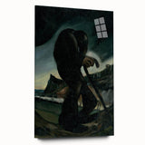 Modern Abstract Art – Geometric Lines on Rolled Canvas