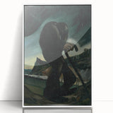 Modern Abstract Art – Geometric Lines on Rolled Canvas