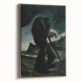 Modern Abstract Art – Geometric Lines on Rolled Canvas