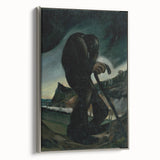 Modern Abstract Art – Geometric Lines on Rolled Canvas