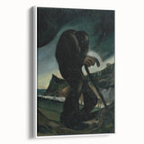 Modern Abstract Art – Geometric Lines on Rolled Canvas