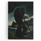 Modern Abstract Art – Geometric Lines on Rolled Canvas