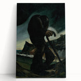 Modern Abstract Art – Geometric Lines on Rolled Canvas