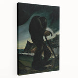 Modern Abstract Art – Geometric Lines on Rolled Canvas