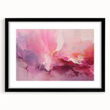 Abstract wall art featuring bold strokes in black and white, framed with a mat, showcasing a modern aesthetic suitable for contemporary home decor.