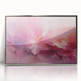 Framed abstract wall art featuring flowing silver and gray strokes on a textured acrylic surface, ideal for modern home decor. Perfect for enhancing contemporary interiors.