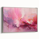 Framed abstract wall art featuring silver strokes on a textured canvas, showcasing a modern design ideal for contemporary home decor. Perfect for living rooms or offices.