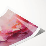 Abstract wall art print showcasing vibrant strokes in shades of blue, orange, and green, ideal for modern home decor. Perfect for adding a pop of color to any space.