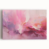 Abstract wall art featuring vibrant strokes in bold colors on a stretched canvas, ideal for modern home decor, adding a dynamic touch to any space.
