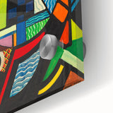 Contemporary Art Prints – Abstract Colorful Shapes on Stretched Canvas