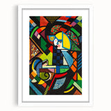 Contemporary Art Prints – Abstract Colorful Shapes on Stretched Canvas