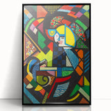 Contemporary Art Prints – Abstract Colorful Shapes on Stretched Canvas