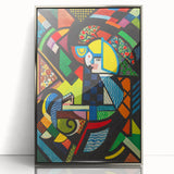 Contemporary Art Prints – Abstract Colorful Shapes on Stretched Canvas