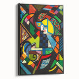 Contemporary Art Prints – Abstract Colorful Shapes on Stretched Canvas