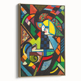 Contemporary Art Prints – Abstract Colorful Shapes on Stretched Canvas