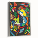 Contemporary Art Prints – Abstract Colorful Shapes on Stretched Canvas