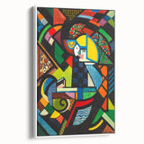 Contemporary Art Prints – Abstract Colorful Shapes on Stretched Canvas