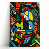 Contemporary Art Prints – Abstract Colorful Shapes on Stretched Canvas