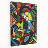 Contemporary Art Prints – Abstract Colorful Shapes on Stretched Canvas