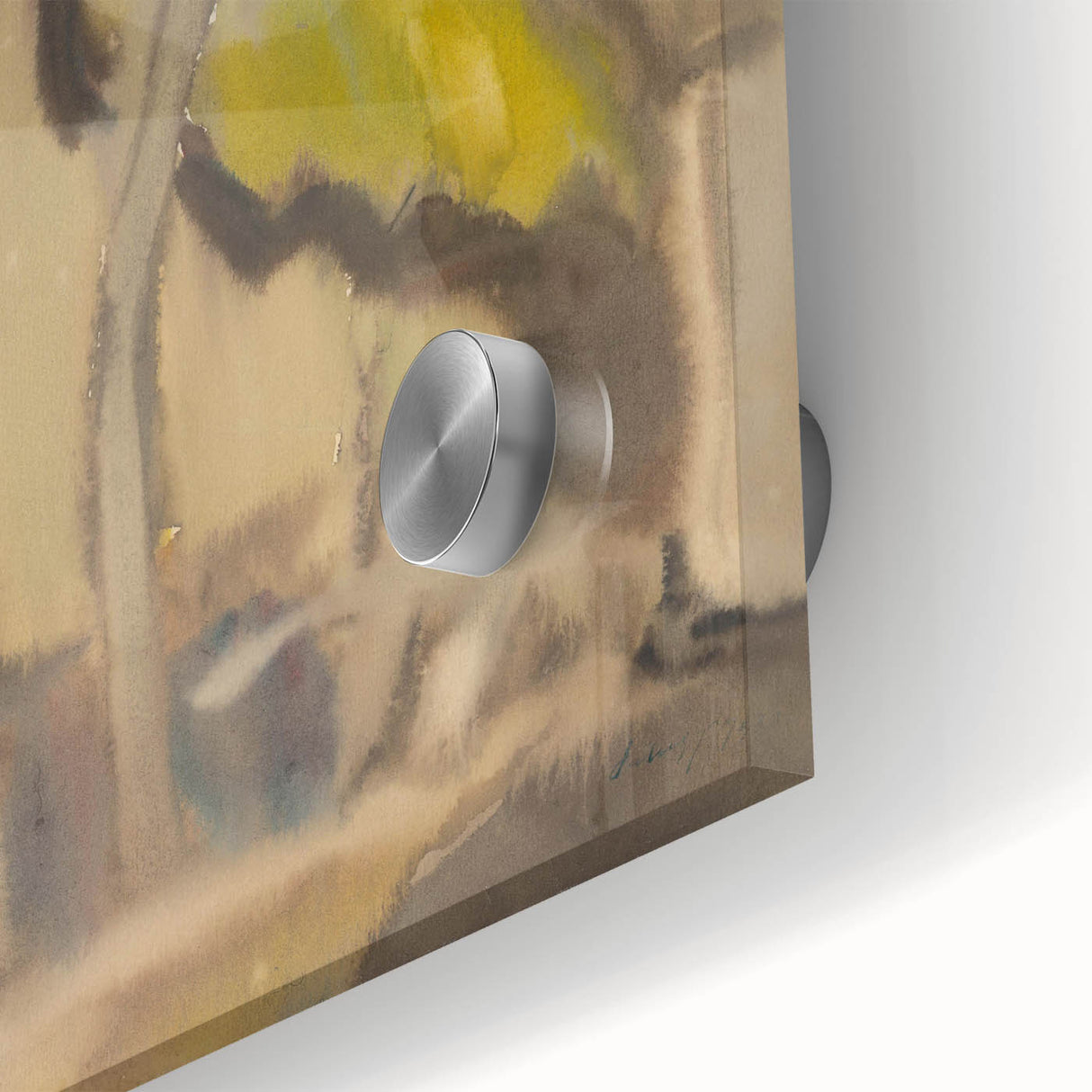 Modern Abstract Art – Fluid Shapes on Framed Acrylic Glass