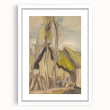 Modern Abstract Art – Fluid Shapes on Framed Acrylic Glass