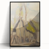 Modern Abstract Art – Fluid Shapes on Framed Acrylic Glass