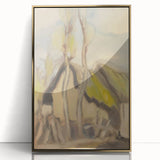 Modern Abstract Art – Fluid Shapes on Framed Acrylic Glass