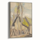 Modern Abstract Art – Fluid Shapes on Framed Acrylic Glass