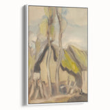 Modern Abstract Art – Fluid Shapes on Framed Acrylic Glass