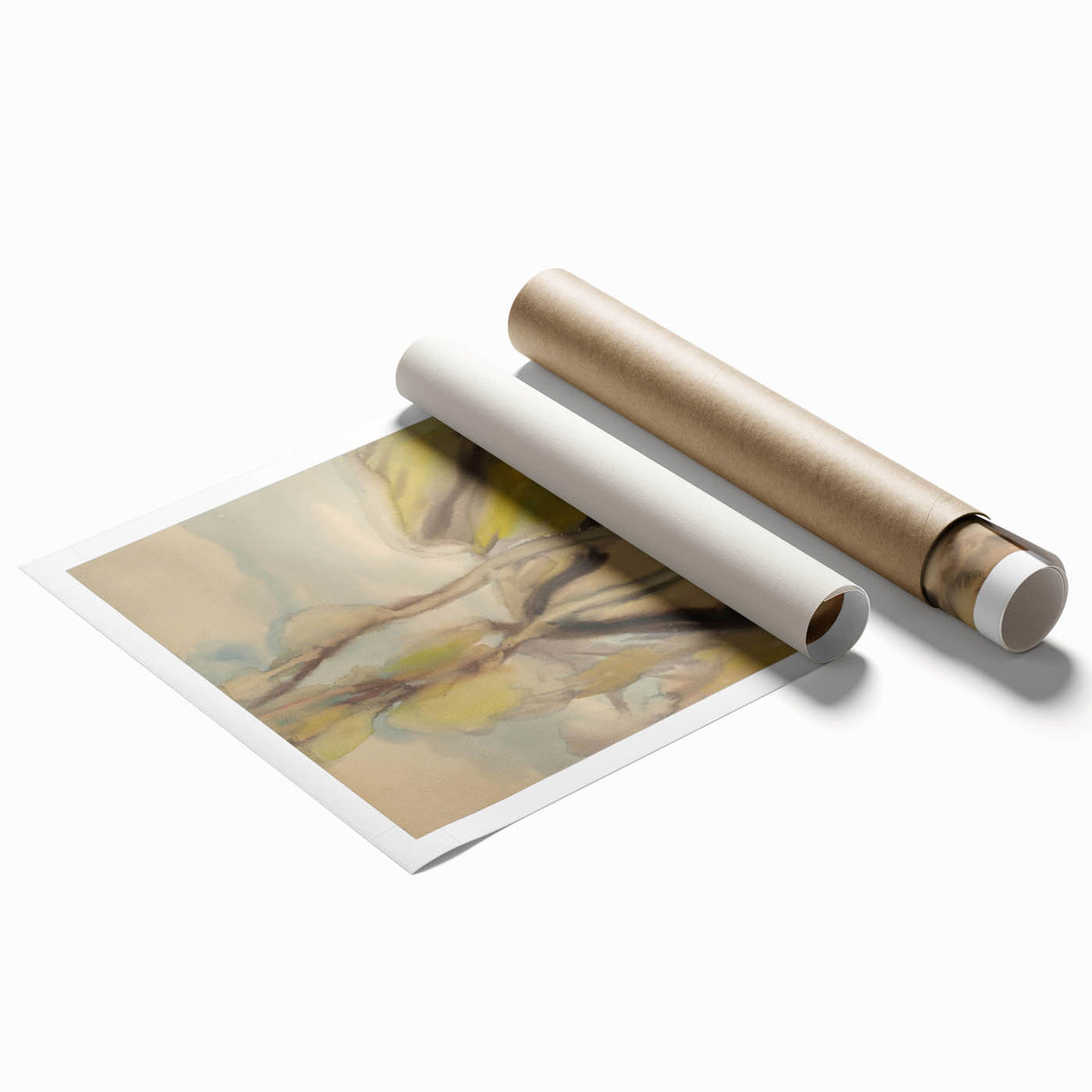 Modern Abstract Art – Fluid Shapes on Framed Acrylic Glass