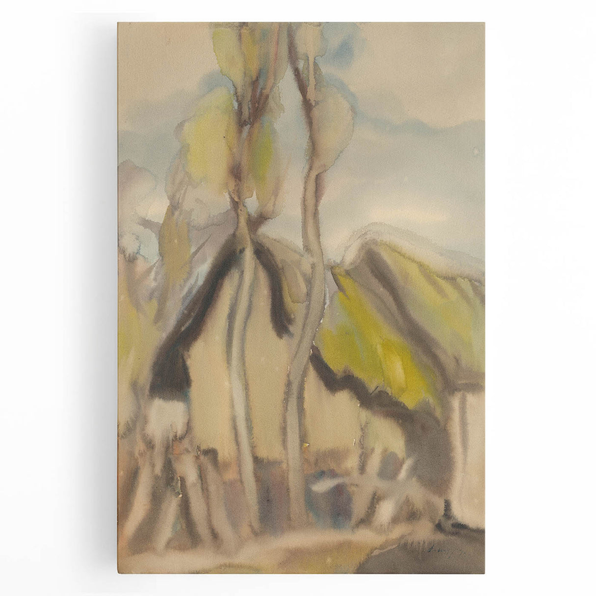 Modern Abstract Art – Fluid Shapes on Framed Acrylic Glass