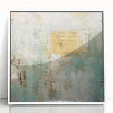 Framed wall art featuring abstract strokes in vibrant colors on a white background, showcasing a modern design that enhances contemporary home decor aesthetics.