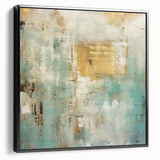 Framed canvas wall art showcasing abstract black strokes on a textured background, designed to enhance modern decor with elegance and sophistication. Ideal for contemporary living spaces.