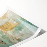 Abstract strokes wall art print showcasing vibrant colors and dynamic shapes, perfect for modern decor. Rolled packaging ensures safe delivery.